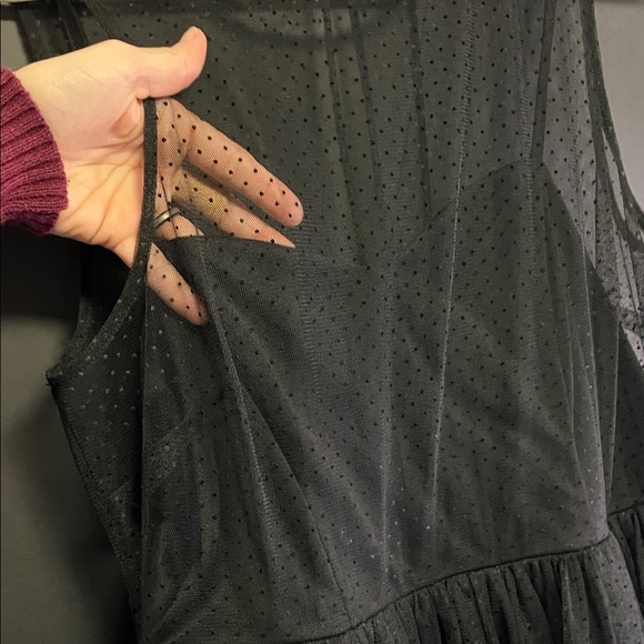 LC Lauren Conrad Elegant Black Midi Dress - Picture 6 of 10